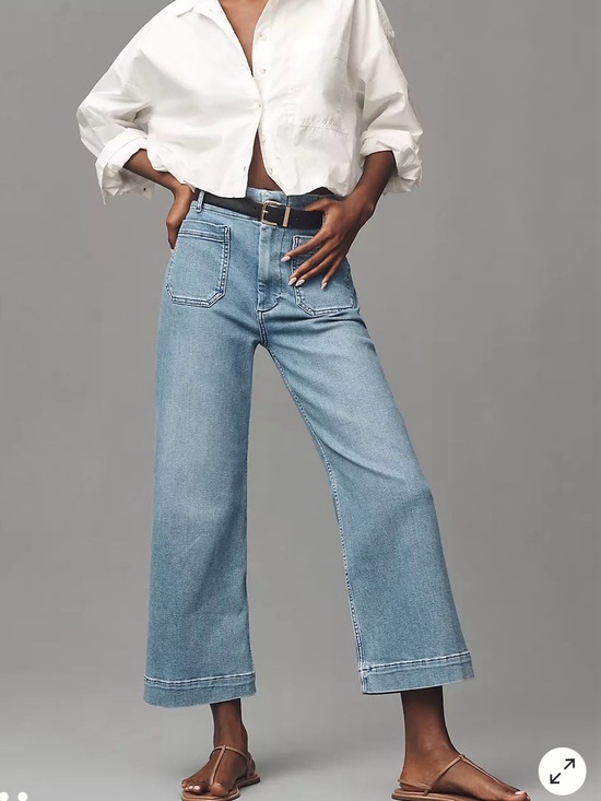 Maeve Denim - Maeve Anthropologie ColetteBlue
Light High Rise Wide-Leg StretchJeans Sz 24 New